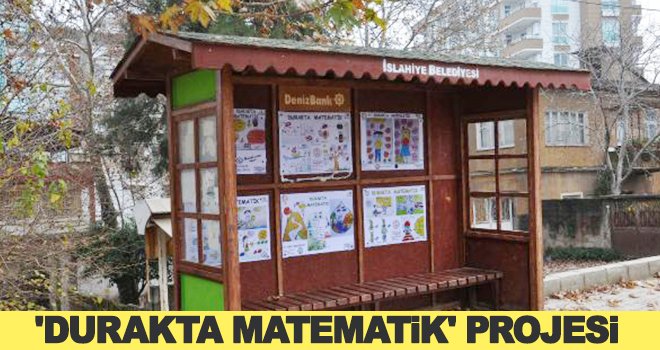 İslahiye'de otobüs durağına eğitici görseller asıldı