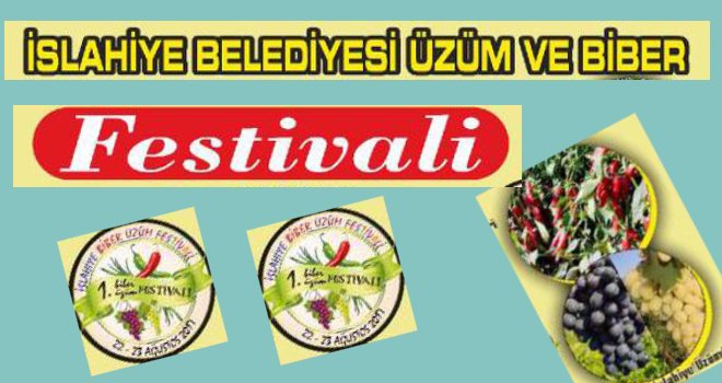 İslahiye'de üzüm ve biber festivali