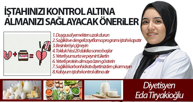 İştahınızı Kontrol Altına Almanızı Sağlayacak Öneriler