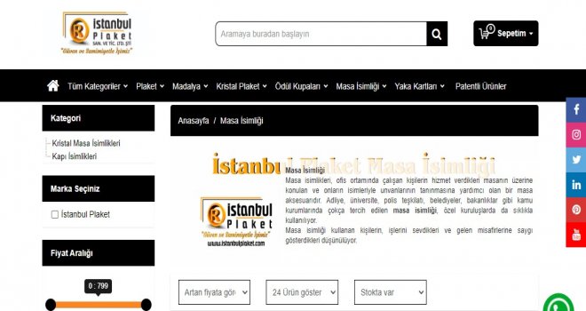 İstanbul Plaket Kişiye Özel Masa İsimliği Tavsiyesi
