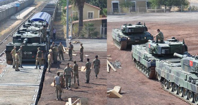 İstanbul'dan İslahiye’ye askeri araç sevkiyatı sürüyor