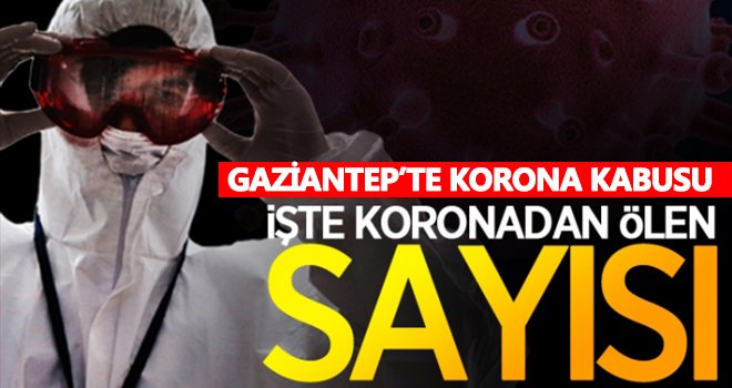 İşte Gaziantep'te koronadan ölen kişi sayısı...