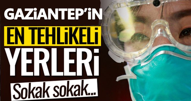 İşte Gaziantep'teki en riskli bölgeler! 