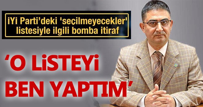 İYİ Parti Gaziantep İl Başkanı Hocaoğlu'ndan şok itiraf