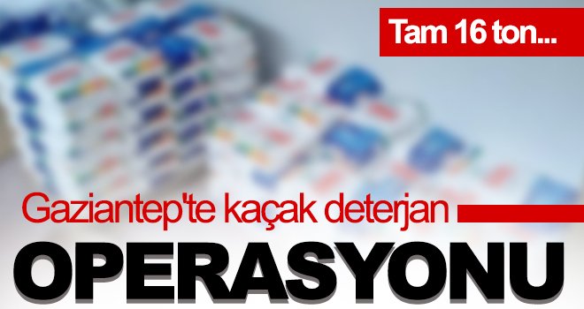 Jandarma ekiplerinden kaçak deterjan operasyonu