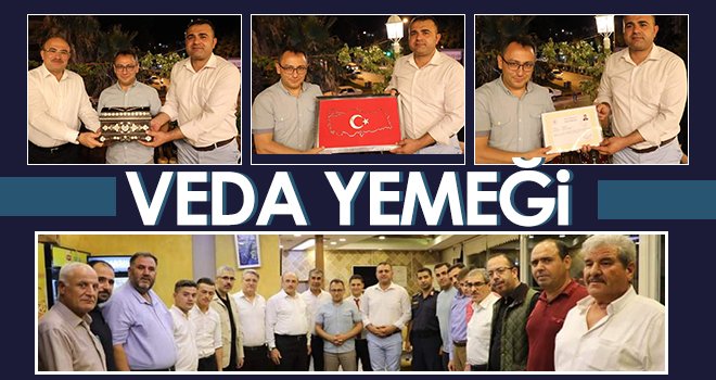 Jandarma Komutanı Kalıçlı'ya Veda Yemeği 