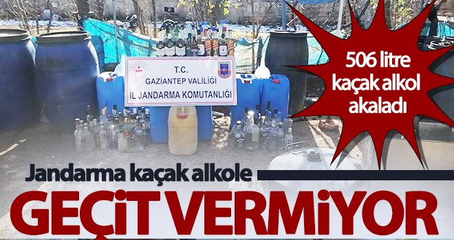Jandarmadan kaçak alkol operasyonu 