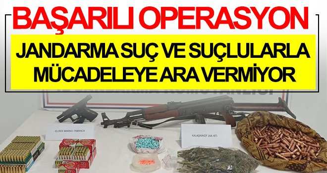Jandarmadan uyuşturucu ve kaçakçılık operasyonları