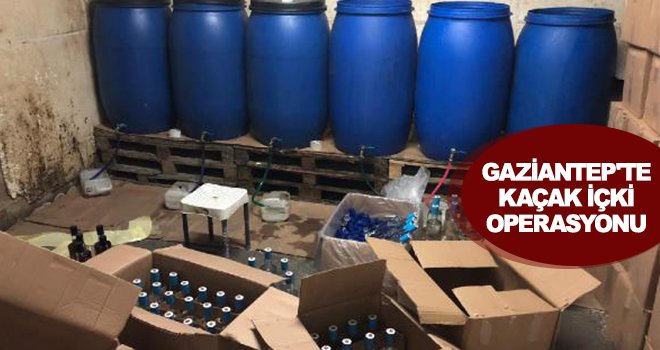 Kaçak içki satışı yapılan bir depoya operasyon