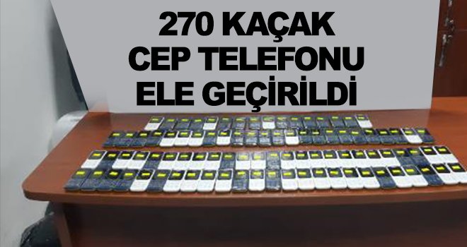 Kaçak telefon operasyonu!