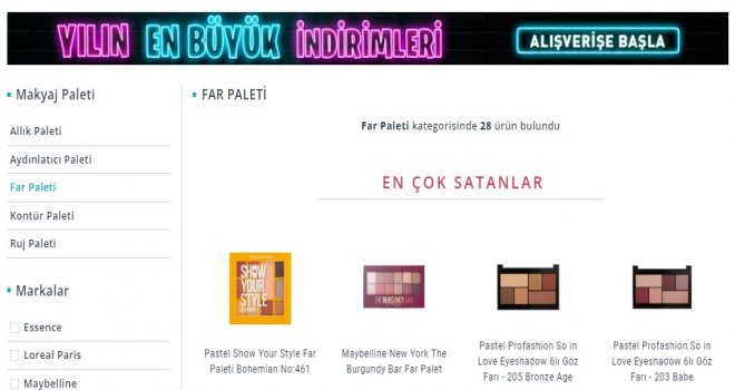 Kadınların Vazgeçemediği Far Paleti