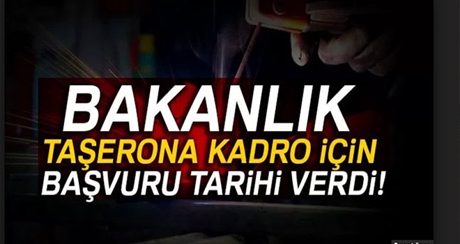 Kadro başvuruları 2 Ocak'ta başlayacak