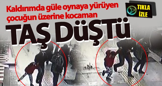 Kafasına düşen taşla yaralanan çocuk, tedavi altına alındı 