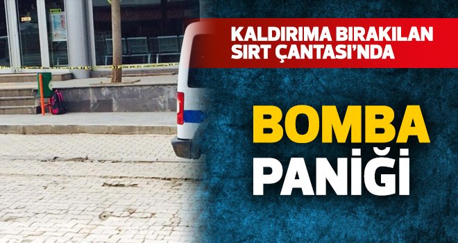 Kaldırıma bırakılan sırt çantası bomba paniği yaşattı