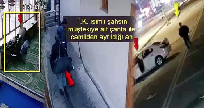 Kameradaki cami ve depodan hırsızlık şüphelileri yakalandı