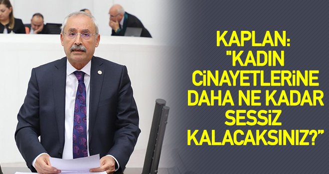 Kaplan: Hiç mi sorumluluk duymuyorsunuz?