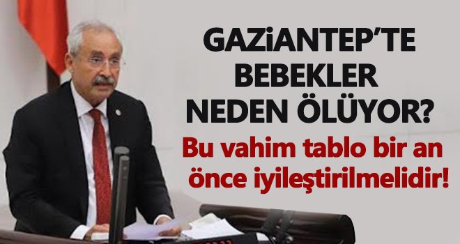 Kaplan: Gaziantep'te bebekler neden ölüyorlar