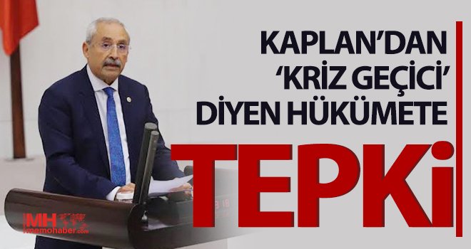 Kaplan: Ülkede bir nesil yok oluyor