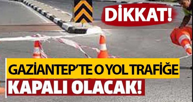 Kaprülü kavşakları birbirine bağlayan yol trafiğe kapanıyor