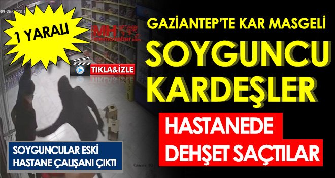 Kar Maskesiyle Hastane Kantininde Soygun