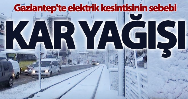 Kar yağışı elektrik kesintisine sebep oldu!