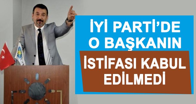 Karakuş'un istifası kabul edilmedi:Aydın duyurdu