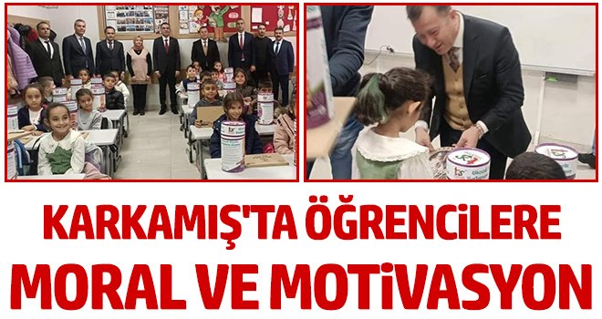 Karkamış'ta öğrencilere moral ve motivasyon