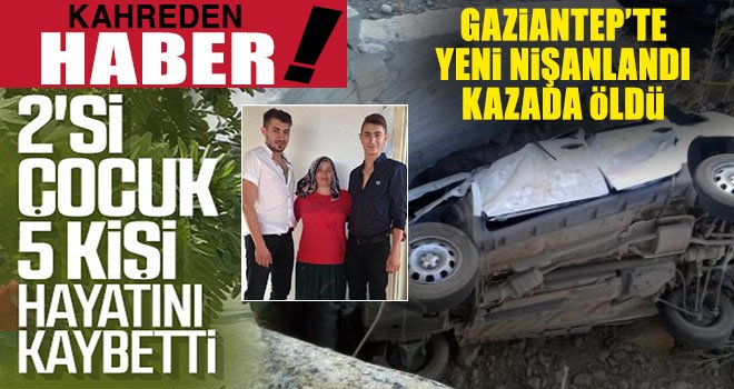 Katliam gibi kaza! Menfez duvarına çarpan araçtaki 5 kişi öldü