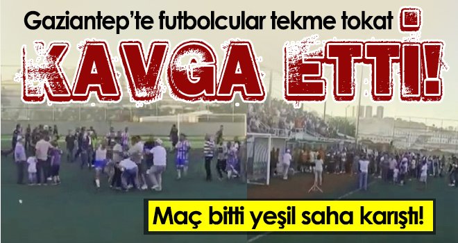 Kavgayı görüntülerken futbolculardan meydan dayağı yedi