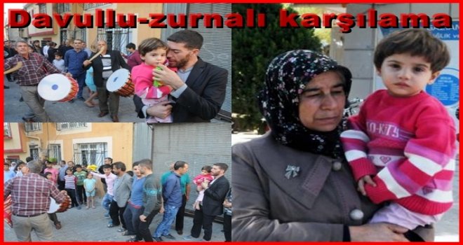 Kayıp Kübra'yı mahallede davul zurnayla karşıladılar