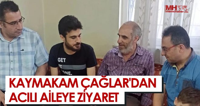 Kaymakam Çağlar'dan acılı aileye ziyaret 
