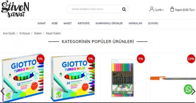 Keçeli Kalem Seti İle Renklenin