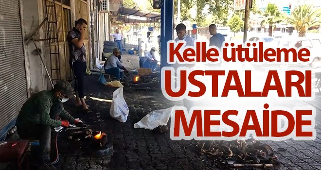 Kelle ütüleme ustalarından yoğun mesai...