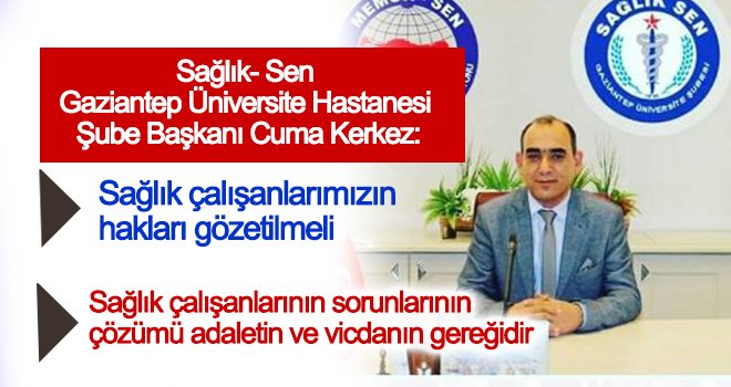 Kerkez: En büyük fedakarlıkları hemşirelerimiz gösteriyor