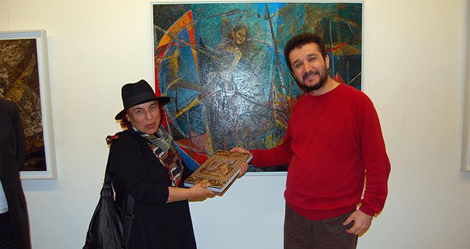 Keskin: Resimlerimin temelinde müzik ve ses var