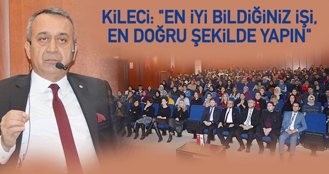 Kileci, öğrencilere iş hayatındaki tecrübelerini paylaştı
