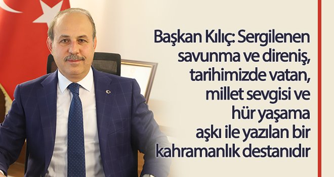 Kılıç'tan gazilik ünvanının veriliş yıldönümü kutlaması