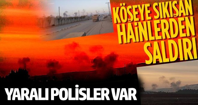 Kilis'e roket düştü: yaralı polisler var