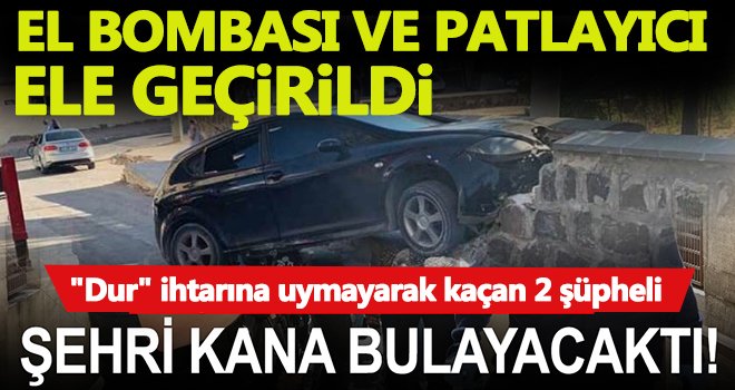 Kilis’te el bombası ve patlayıcı madde ele geçirildi...