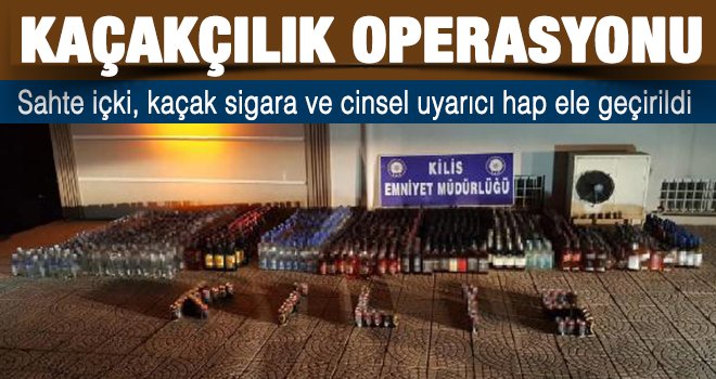 Kilis’te kaçakçılık operasyonu
