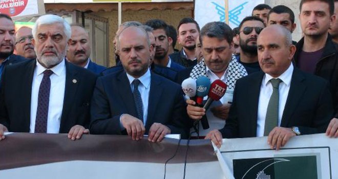 Kilis'te 'Kudüs' protestosu