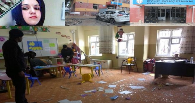 Kilis'te Roket Mermisi Düşen Okul Harabeye Döndü