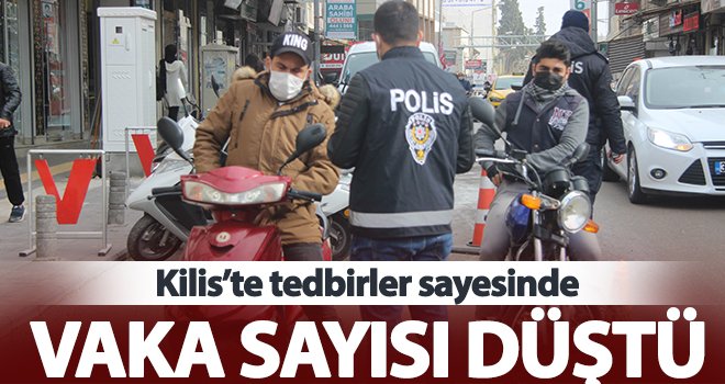 Kilis’te tedbirler sayesinde vaka sayısı düştü
