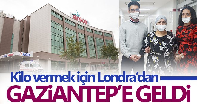 Kilo vermek için Londra’dan Gaziantep’e geldi