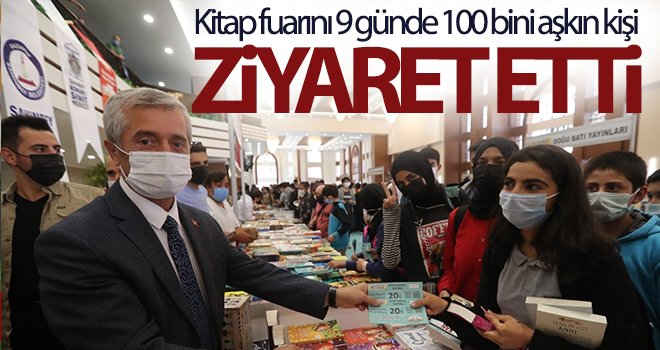 Kitap fuarını 9 günde 100 bini aşkın kişi ziyaret etti