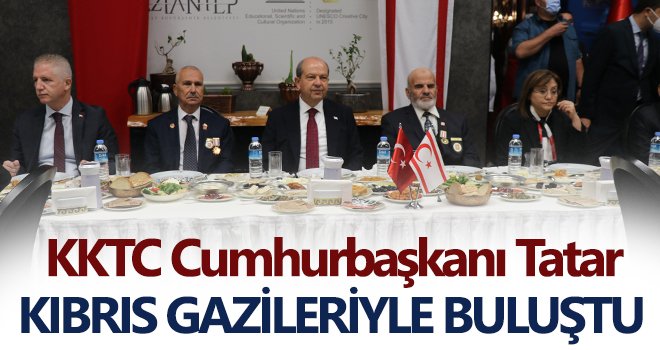 KKTC Cumhurbaşkanı Tatar, Kıbrıs gazileriyle buluştu