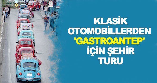 Klasik otomobil korteji vatandaşlardan ilgi gördü