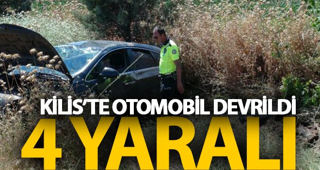 Kontrolden çıkan otomobil şarampole devrildi: 4 yaralı