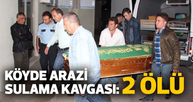 Köyde arazi sulama kavgası: 2 ölü