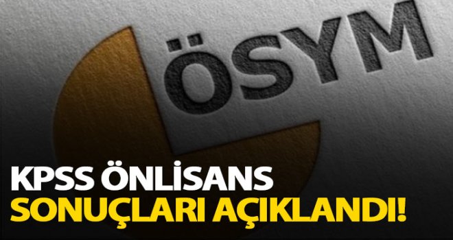 KPSS 2020 Ön Lisans sonuçları açıklandı